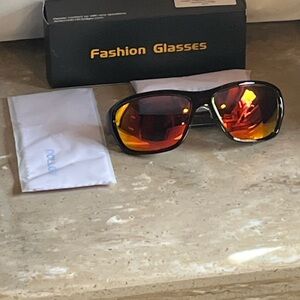 Dollger Black and Red Fashion Sunglasses